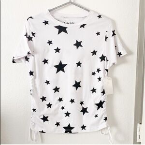 On Fire Stars Tee Shirt Top